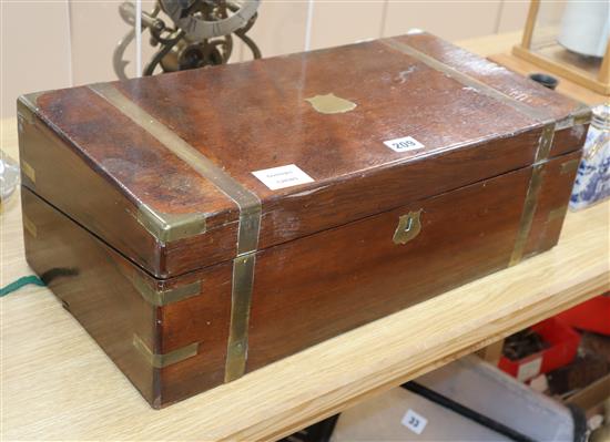 A Victorian mahogany writing slope